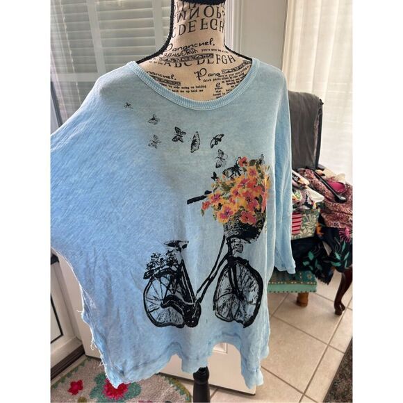 Jess & Jane - Bike Ride, Slub Dolman Sleeve Rib Tunic - Picture 2 of 7